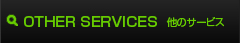 OTHER SERVICES 他のサービス